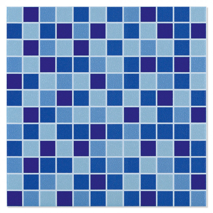 Mosaik Klinker Aqua Blå Blank 33x33 cm-1